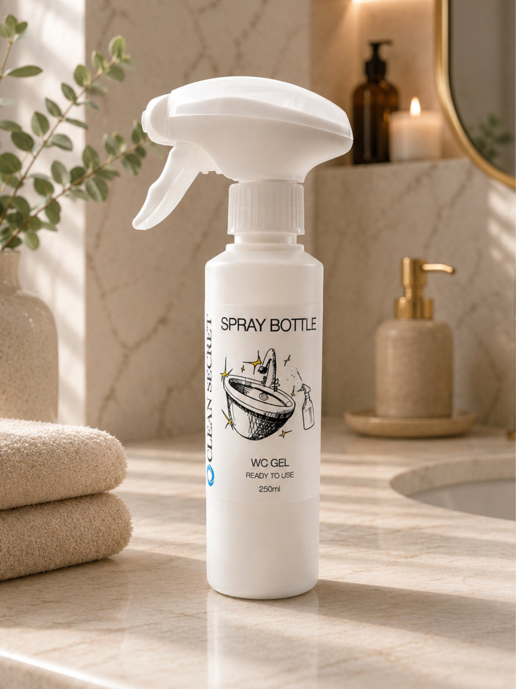 CLEAN SECRET buteliukas WC GEL koncentratui 250 ml