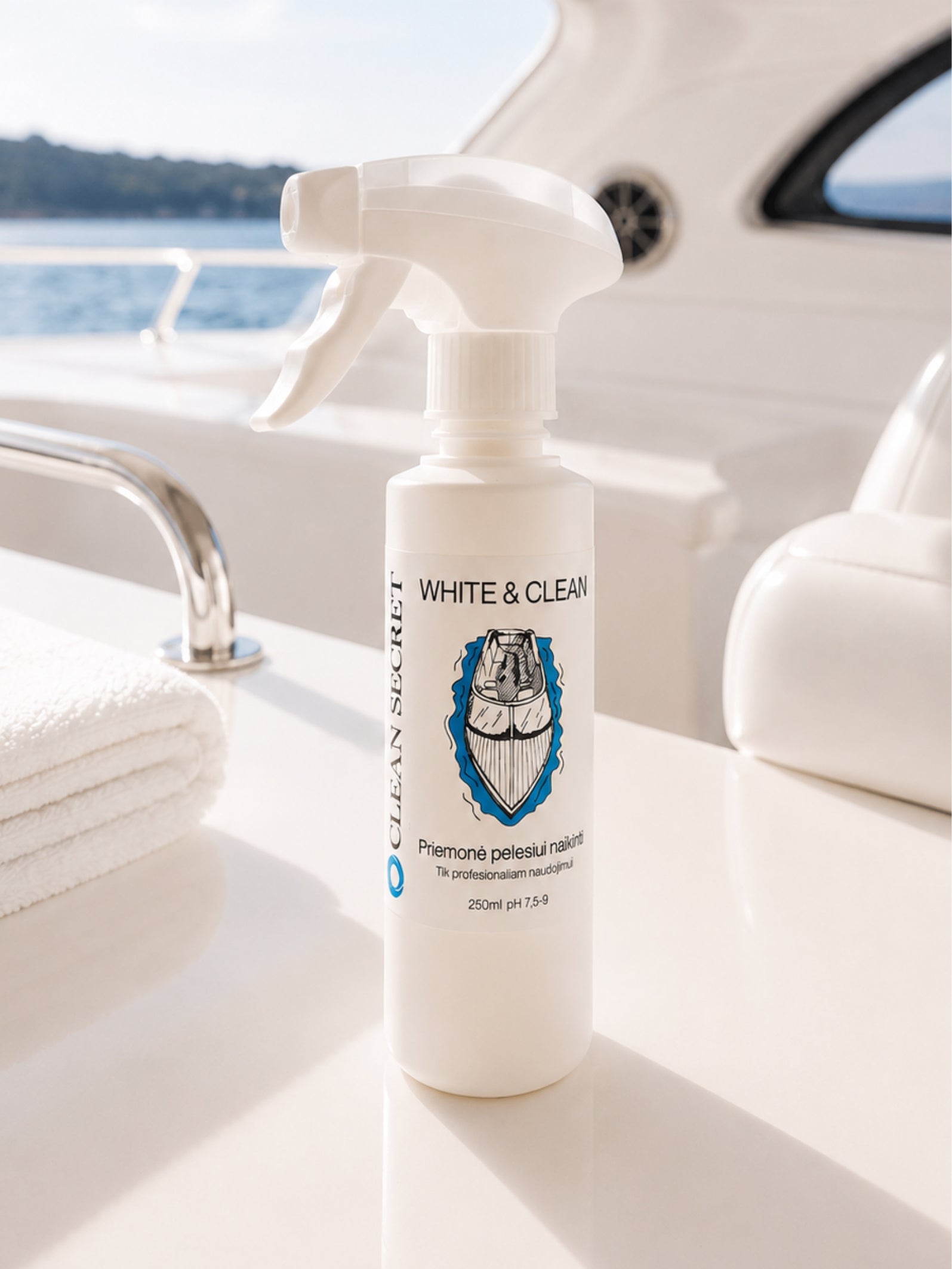 Priemonė pelėsiui naikinti WHITE&CLEAN, 250ml