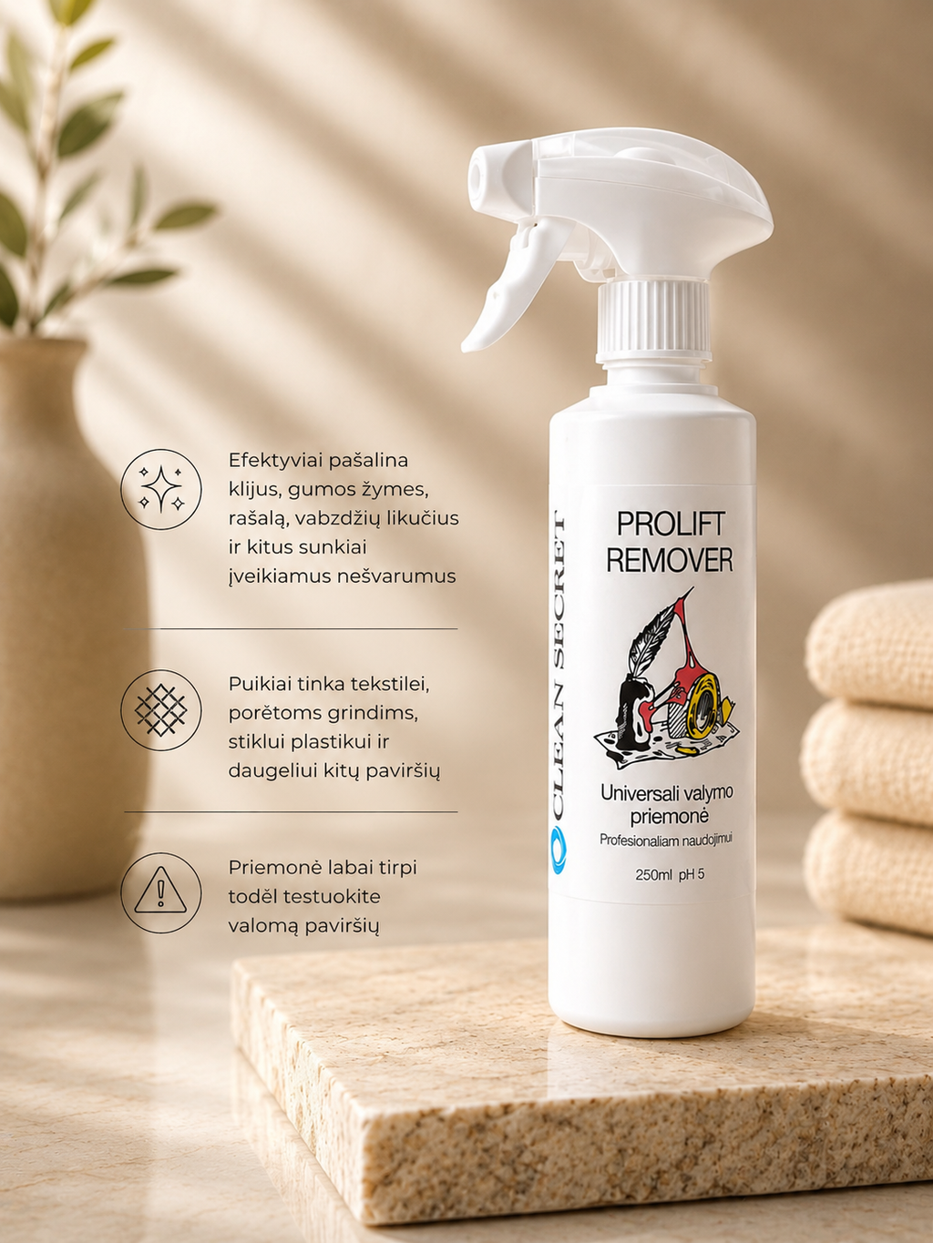 Universali valymo priemonė PROLIFT REMOVER, 250 ml